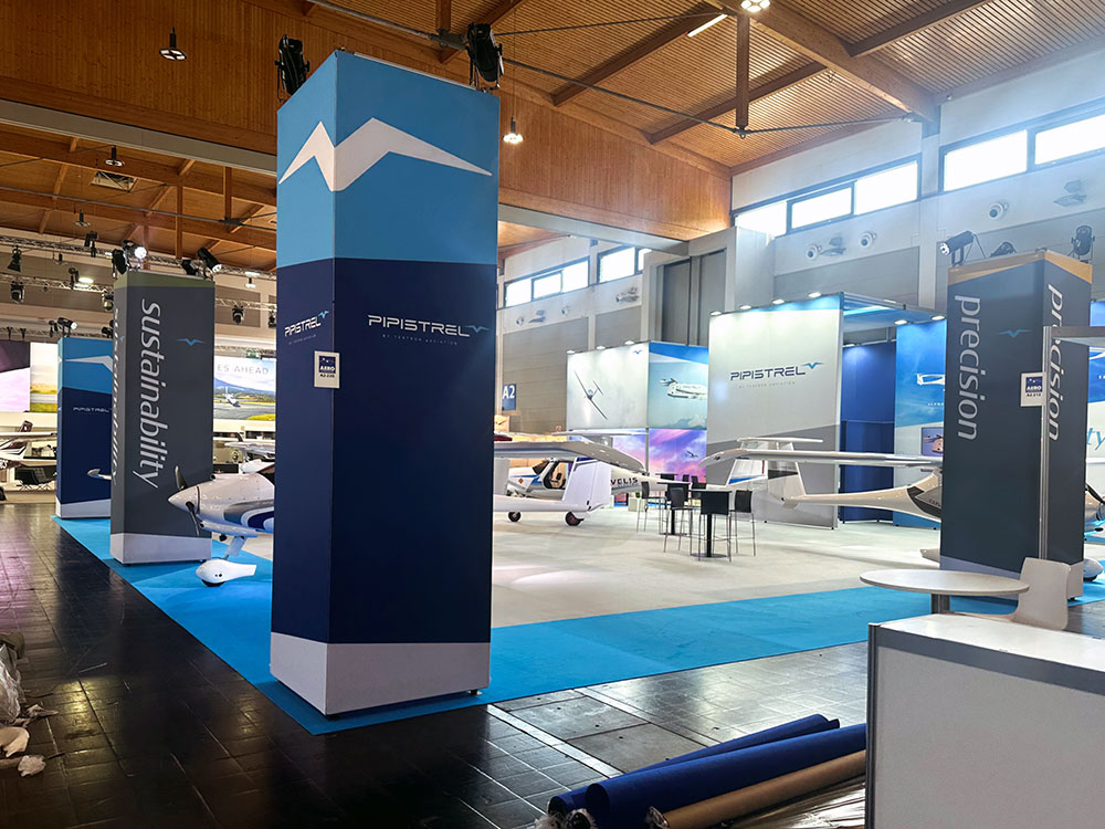 Pipistrel - Friedrichshafen 2025 - sejemski razstavni prostor